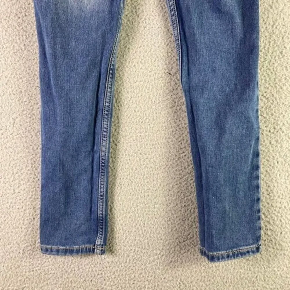 Cat & Jack Jeans Girls Size 8 Stretch Blue Denim Pants Bootcut Boot‎ Cut Youth